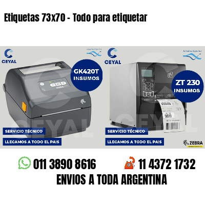 Etiquetas 73x70 - Todo para etiquetar