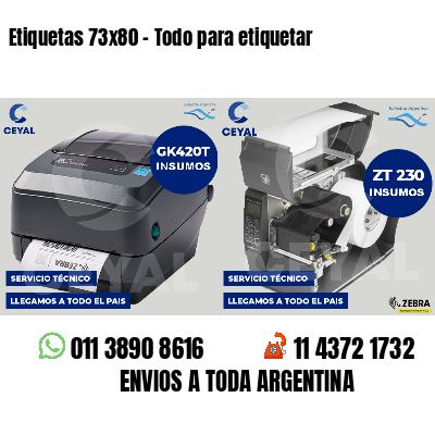 Etiquetas 73x80 - Todo para etiquetar