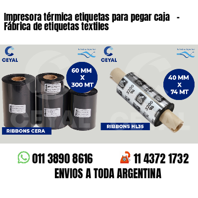Impresora térmica etiquetas para pegar caja - Fábrica de etiquetas textiles