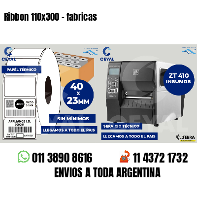 Ribbon 110x300 - fabricas