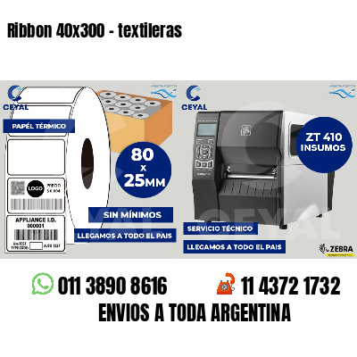 Ribbon 40x300 - textileras