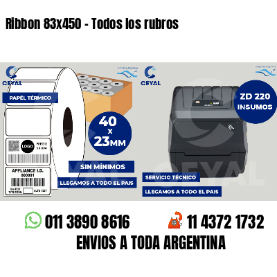 Ribbon 83x450 - Todos los rubros