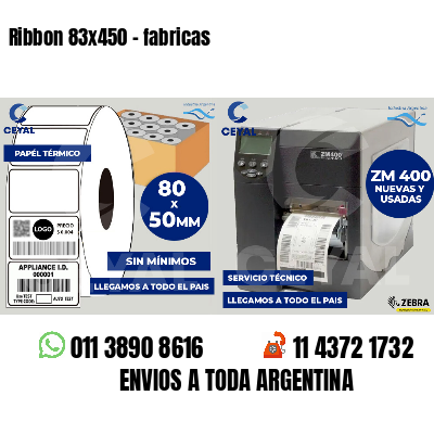 Ribbon 83x450 - fabricas