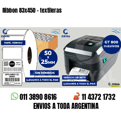 Ribbon 83x450 - textileras