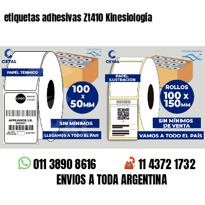 etiquetas adhesivas Zt410 Kinesiología