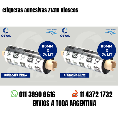 etiquetas adhesivas Zt410 kioscos