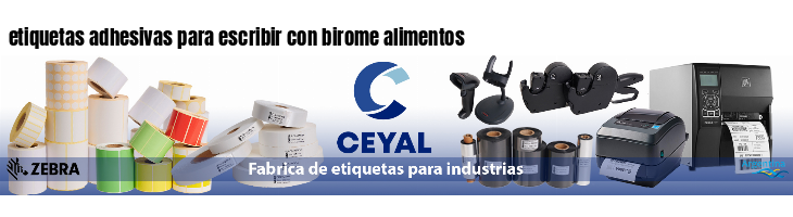 etiquetas adhesivas para escribir con birome alimentos