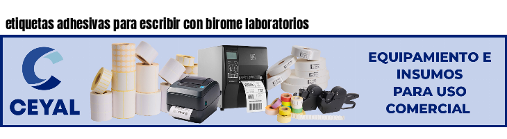 etiquetas adhesivas para escribir con birome laboratorios