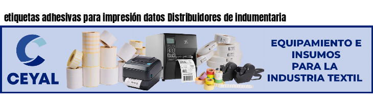 etiquetas adhesivas para impresión datos Distribuidores de indumentaria