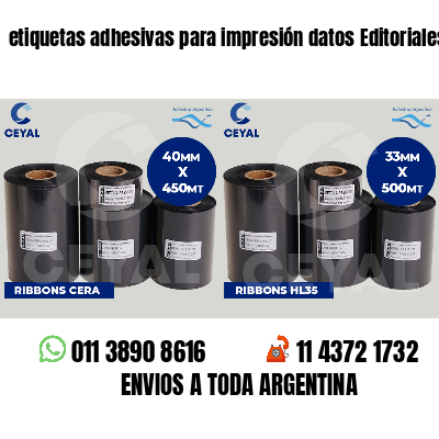 etiquetas adhesivas para impresión datos Editoriales