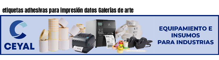 etiquetas adhesivas para impresión datos Galerías de arte