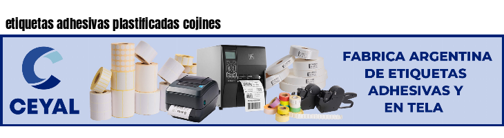 etiquetas adhesivas plastificadas cojines