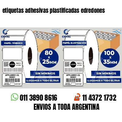 etiquetas adhesivas plastificadas edredones