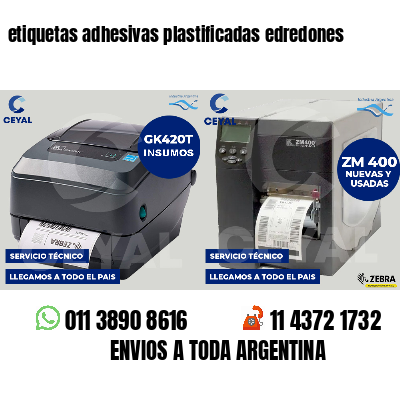 etiquetas adhesivas plastificadas edredones