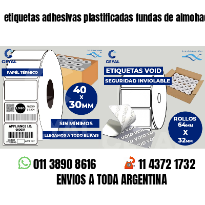 etiquetas adhesivas plastificadas fundas de almohadas