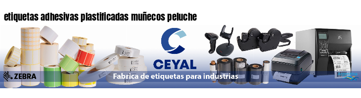 etiquetas adhesivas plastificadas muñecos peluche