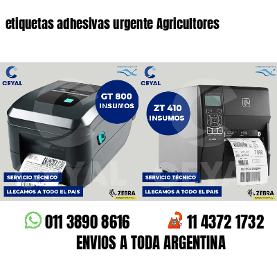 etiquetas adhesivas urgente Agricultores