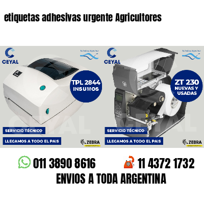 etiquetas adhesivas urgente Agricultores