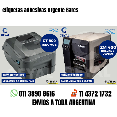 etiquetas adhesivas urgente Bares