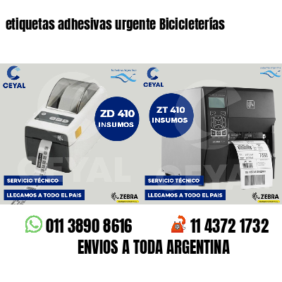 etiquetas adhesivas urgente Bicicleterías