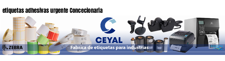 etiquetas adhesivas urgente Concecionaria