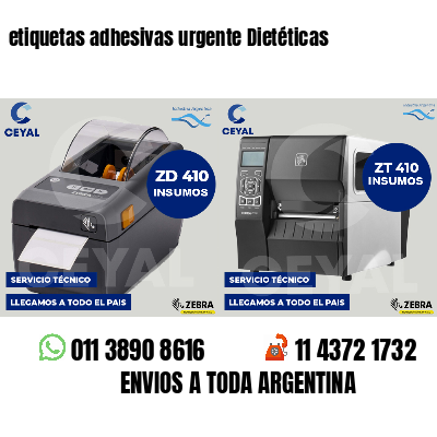 etiquetas adhesivas urgente Dietéticas