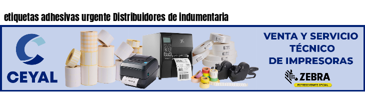etiquetas adhesivas urgente Distribuidores de indumentaria