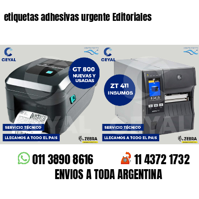 etiquetas adhesivas urgente Editoriales