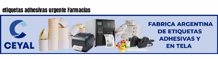 etiquetas adhesivas urgente Farmacias