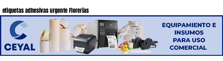 etiquetas adhesivas urgente Florerías