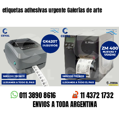 etiquetas adhesivas urgente Galerías de arte