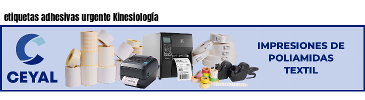etiquetas adhesivas urgente Kinesiología