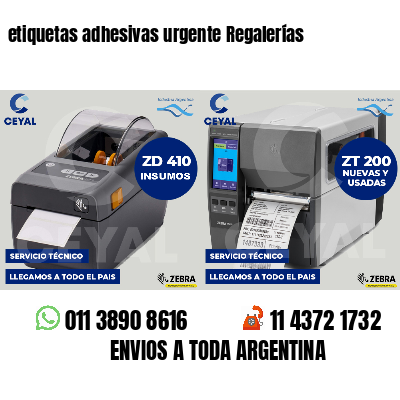 etiquetas adhesivas urgente Regalerías