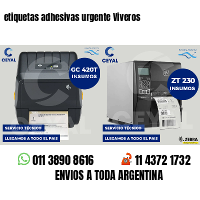 etiquetas adhesivas urgente Viveros