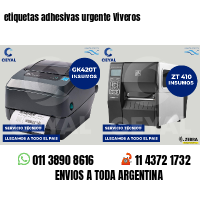 etiquetas adhesivas urgente Viveros