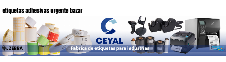 etiquetas adhesivas urgente bazar