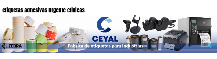 etiquetas adhesivas urgente clinicas