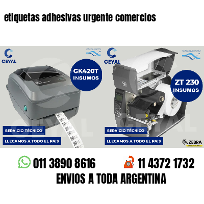 etiquetas adhesivas urgente comercios