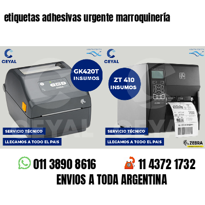 etiquetas adhesivas urgente marroquinería