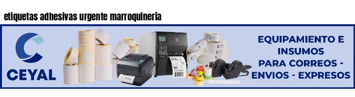 etiquetas adhesivas urgente marroquinería