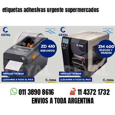 etiquetas adhesivas urgente supermercados