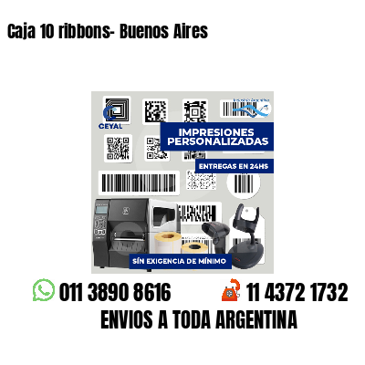 Caja 10 ribbons- Buenos Aires