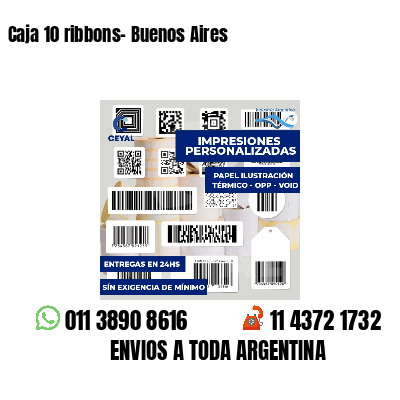 Caja 10 ribbons- Buenos Aires