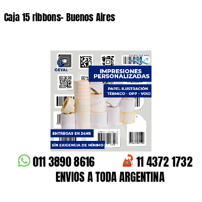 Caja 15 ribbons- Buenos Aires