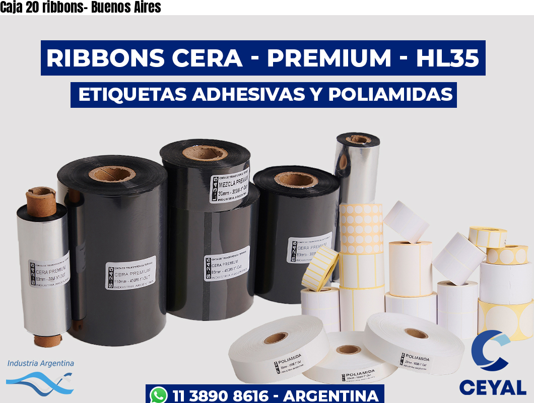 Caja 20 ribbons- Buenos Aires