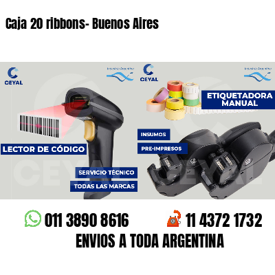 Caja 20 ribbons- Buenos Aires