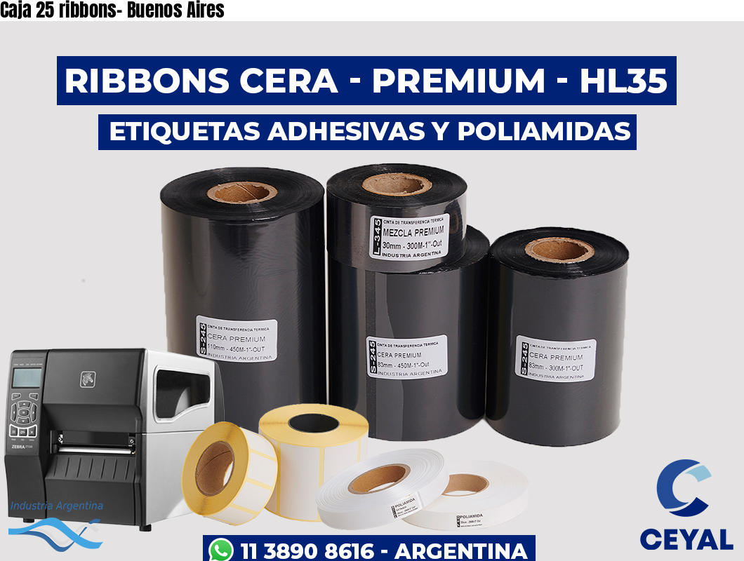 Caja 25 ribbons- Buenos Aires