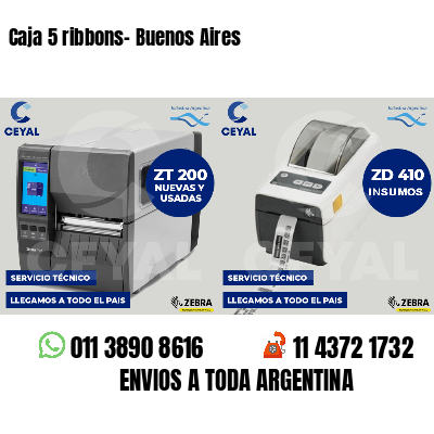Caja 5 ribbons- Buenos Aires
