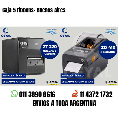 Caja 5 ribbons- Buenos Aires