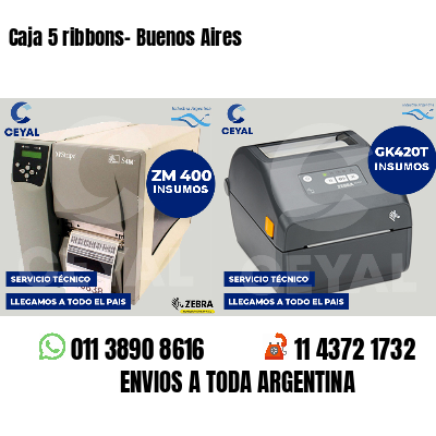 Caja 5 ribbons- Buenos Aires
